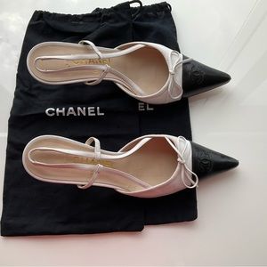 Chanel Slingback Heels-Size 37 1/2
